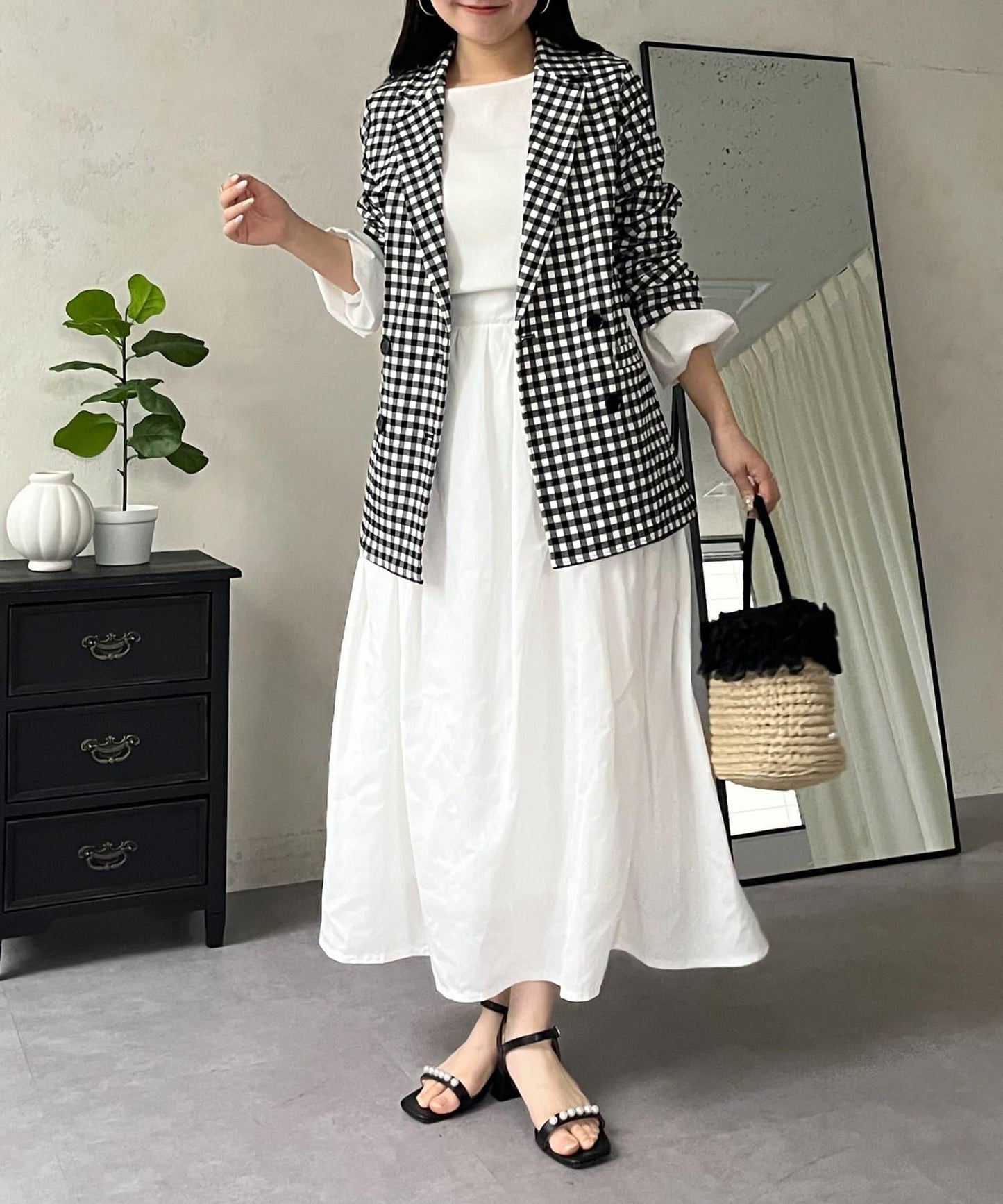 蓬鬆塔夫綢傘擺半身裙