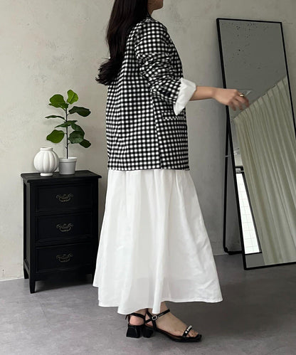 蓬鬆塔夫綢傘擺半身裙