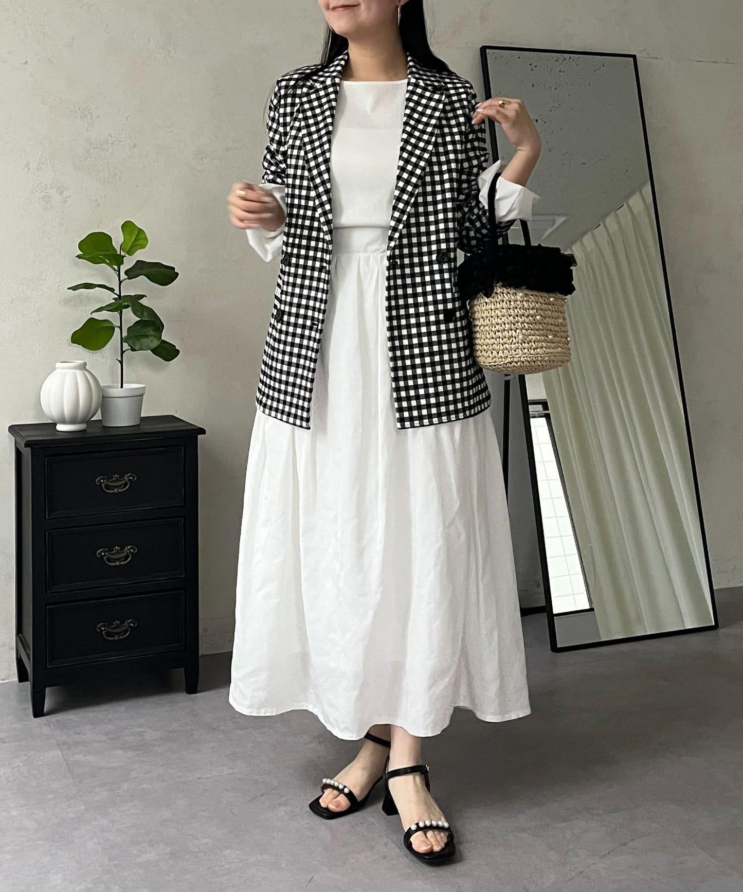 蓬鬆塔夫綢傘擺半身裙