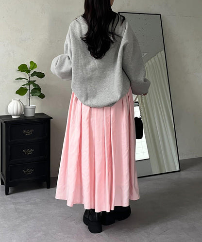 蓬鬆塔夫綢傘擺半身裙