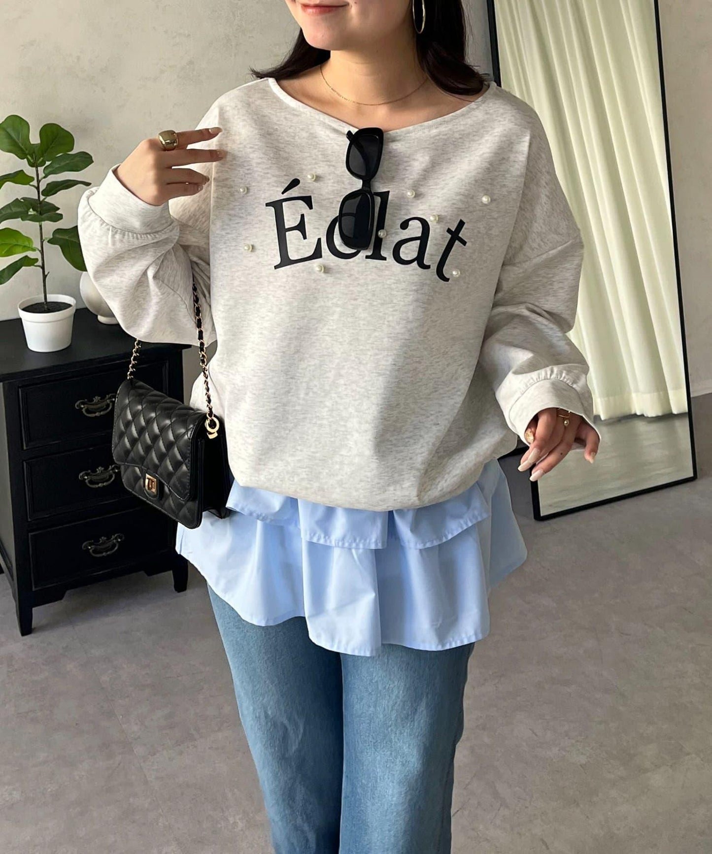 隨機珍珠Logo設計衛衣