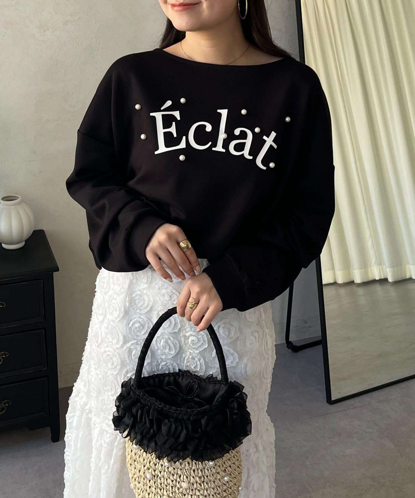 隨機珍珠Logo設計衛衣