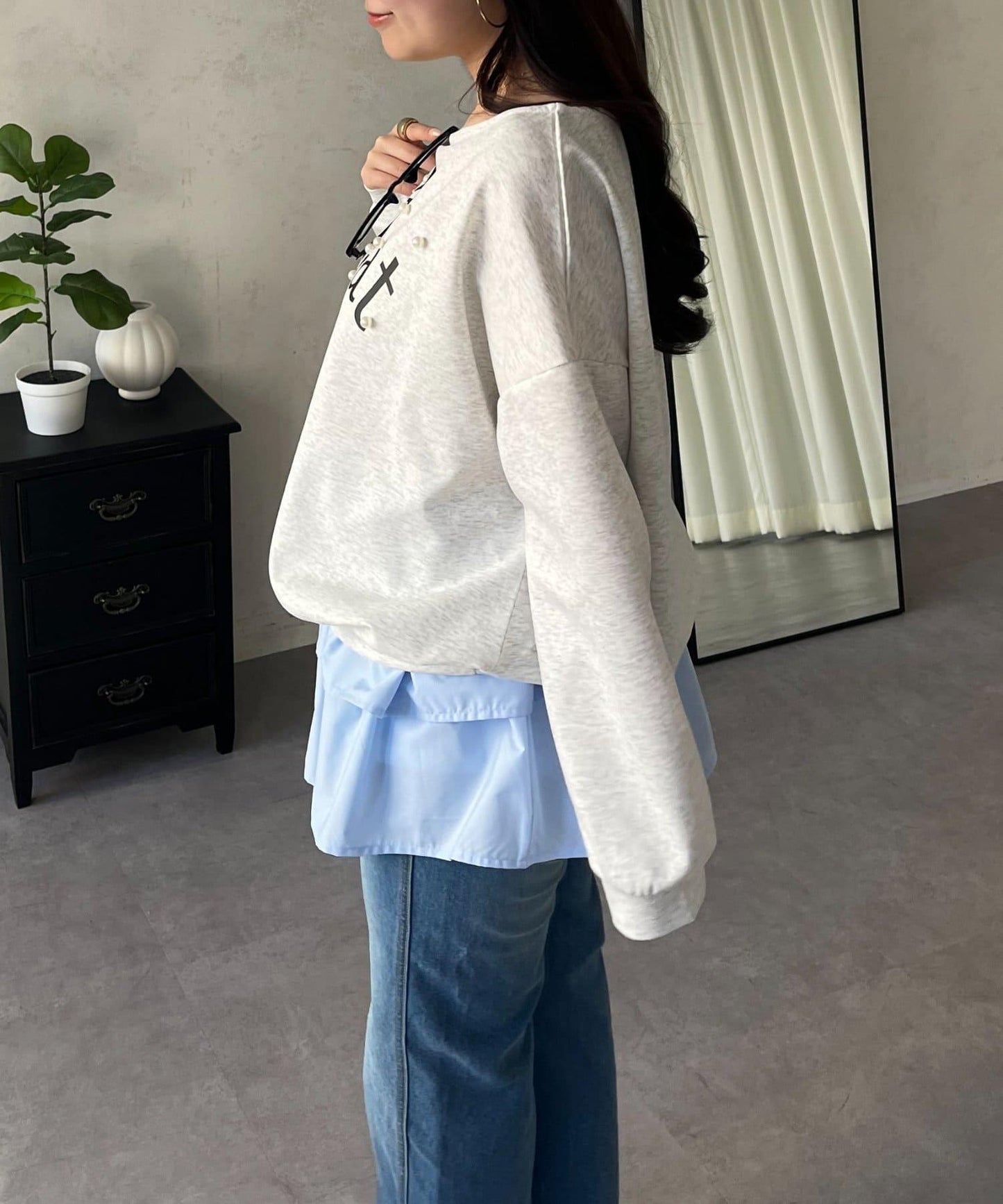 隨機珍珠Logo設計衛衣