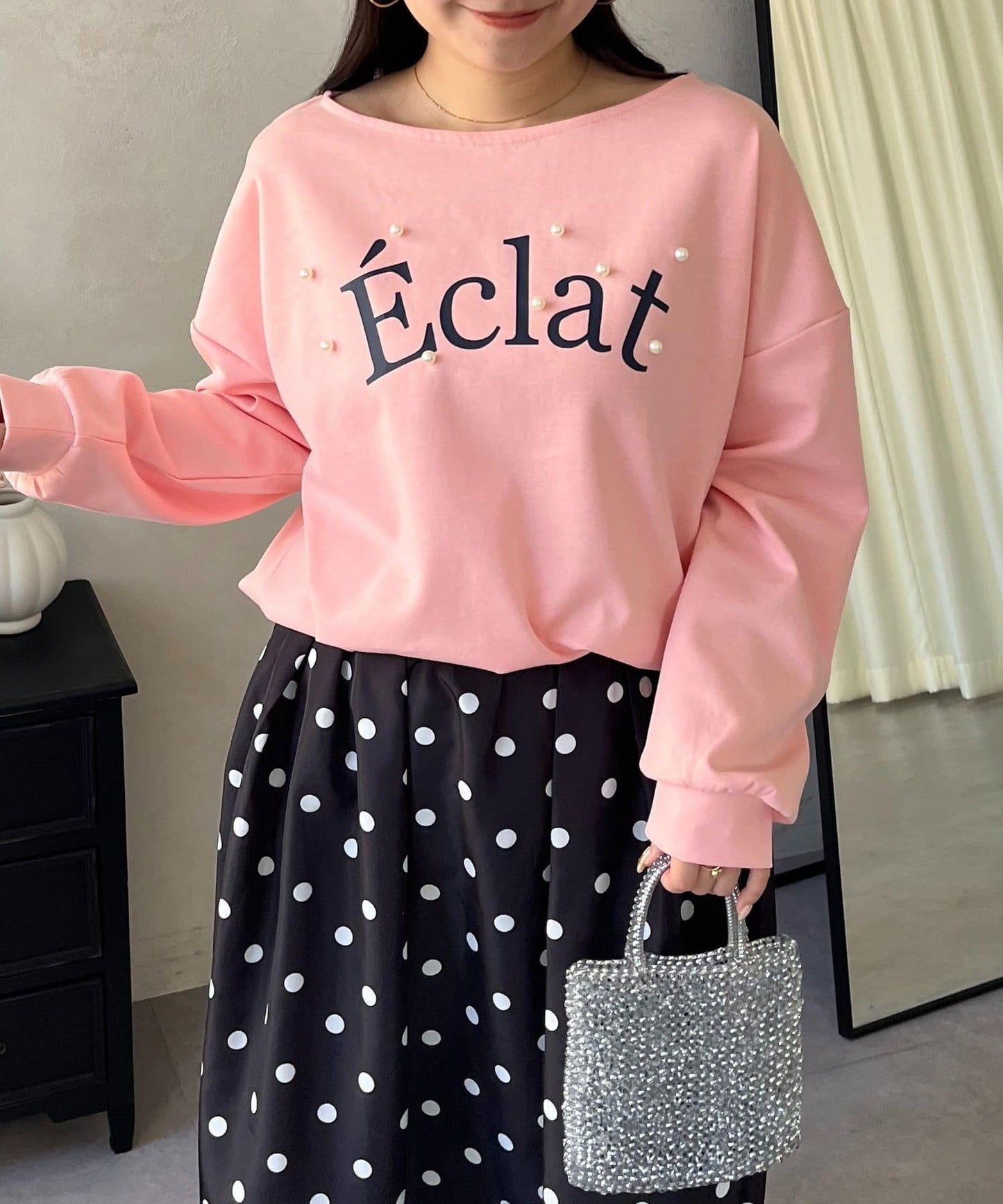 隨機珍珠Logo設計衛衣