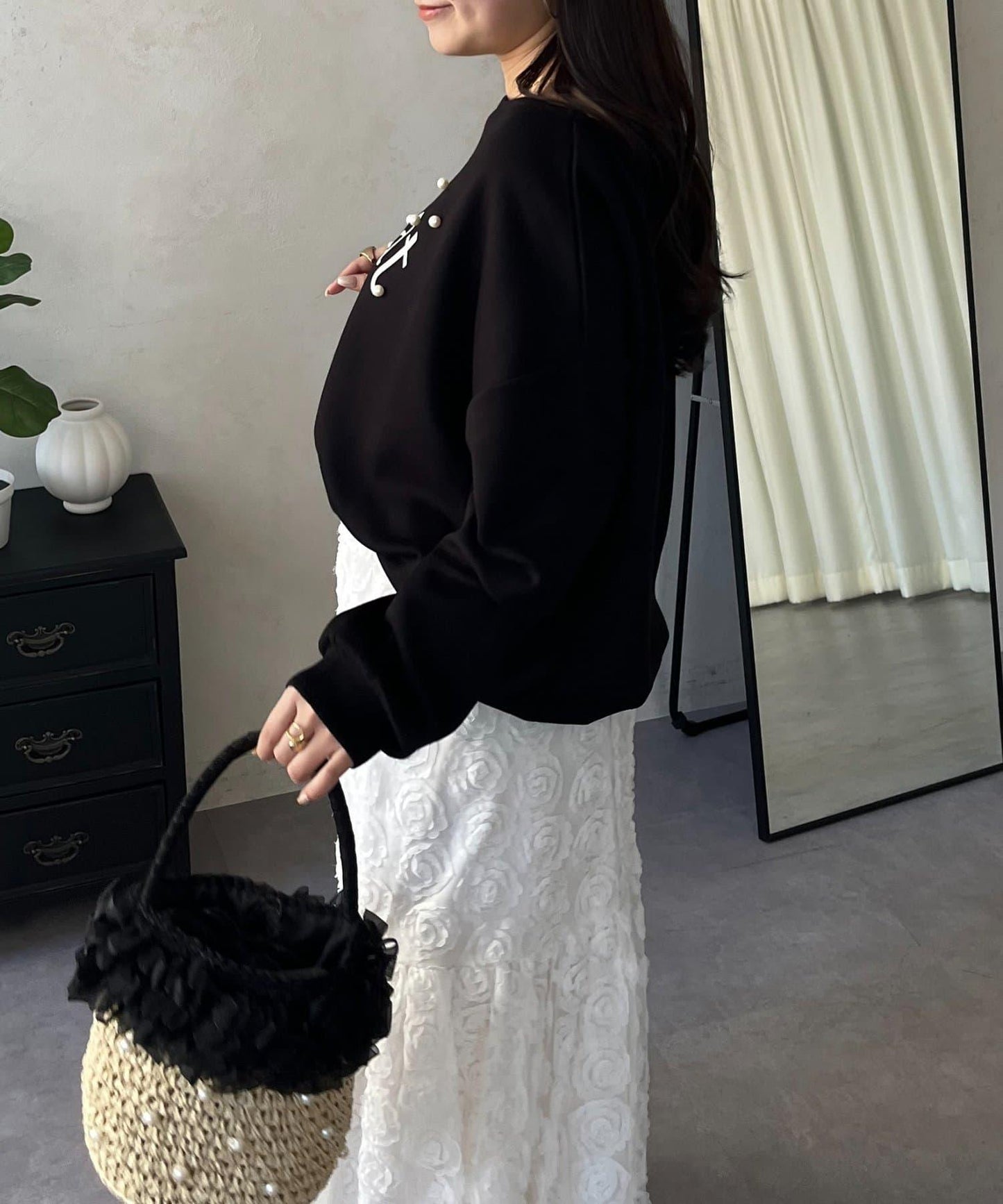 隨機珍珠Logo設計衛衣