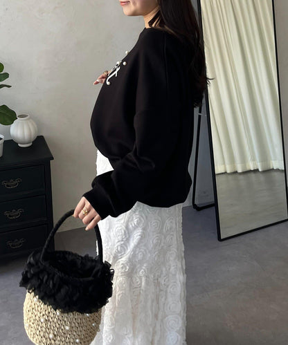 隨機珍珠Logo設計衛衣