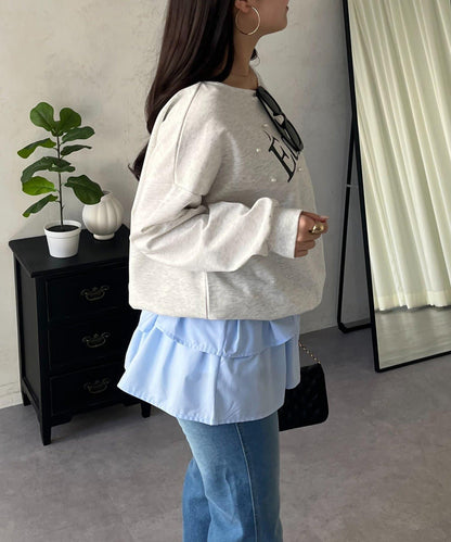 隨機珍珠Logo設計衛衣