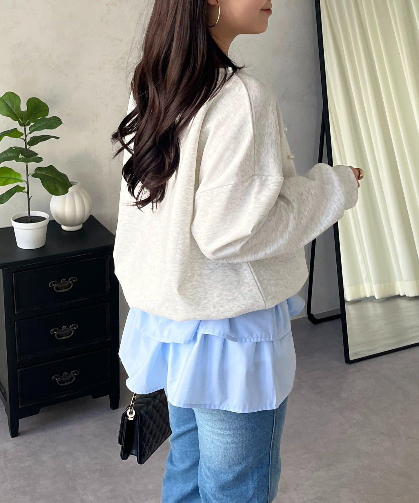 隨機珍珠Logo設計衛衣