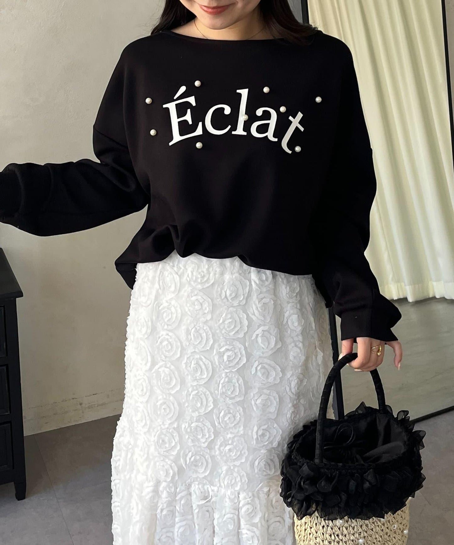 隨機珍珠Logo設計衛衣