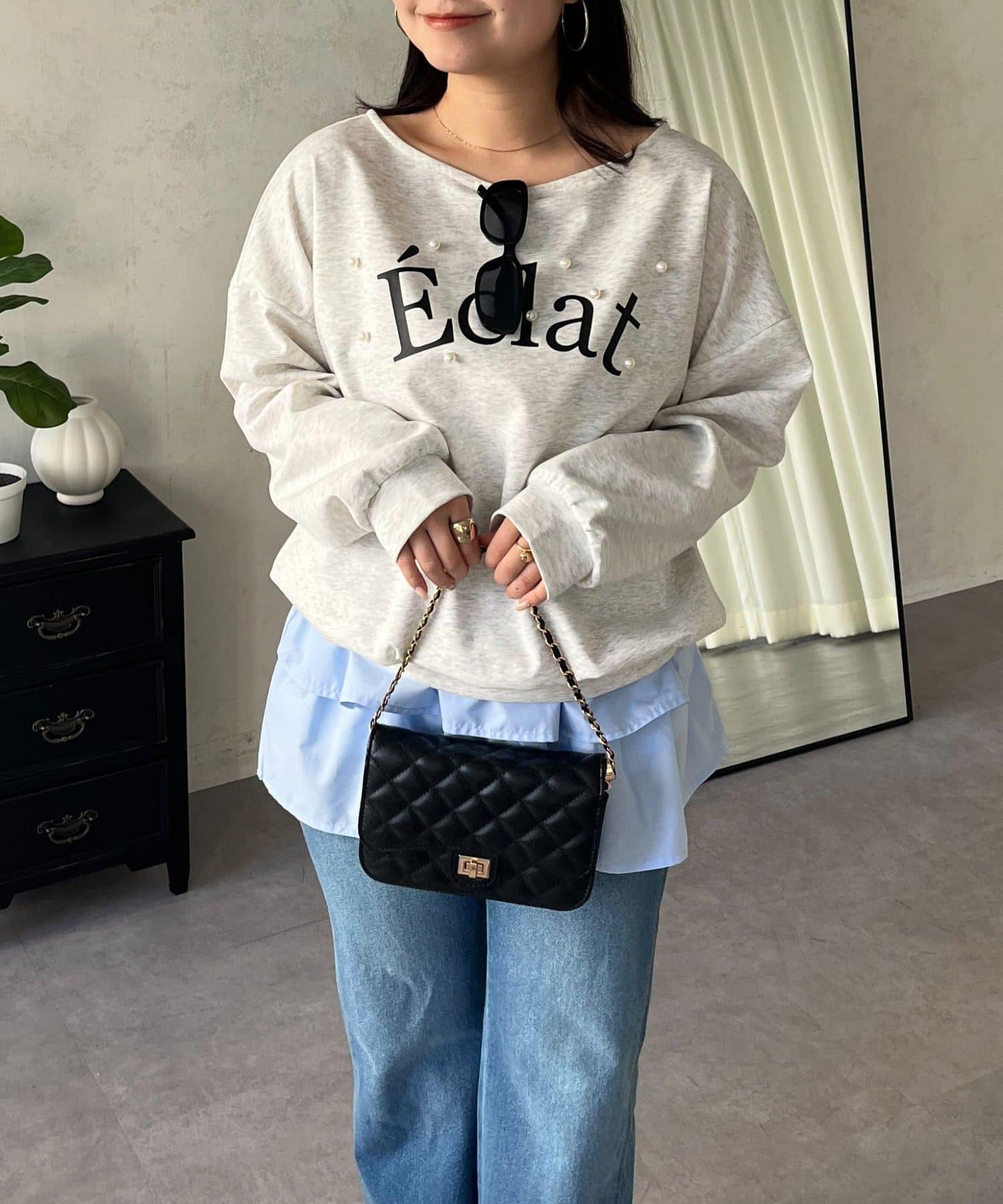 隨機珍珠Logo設計衛衣