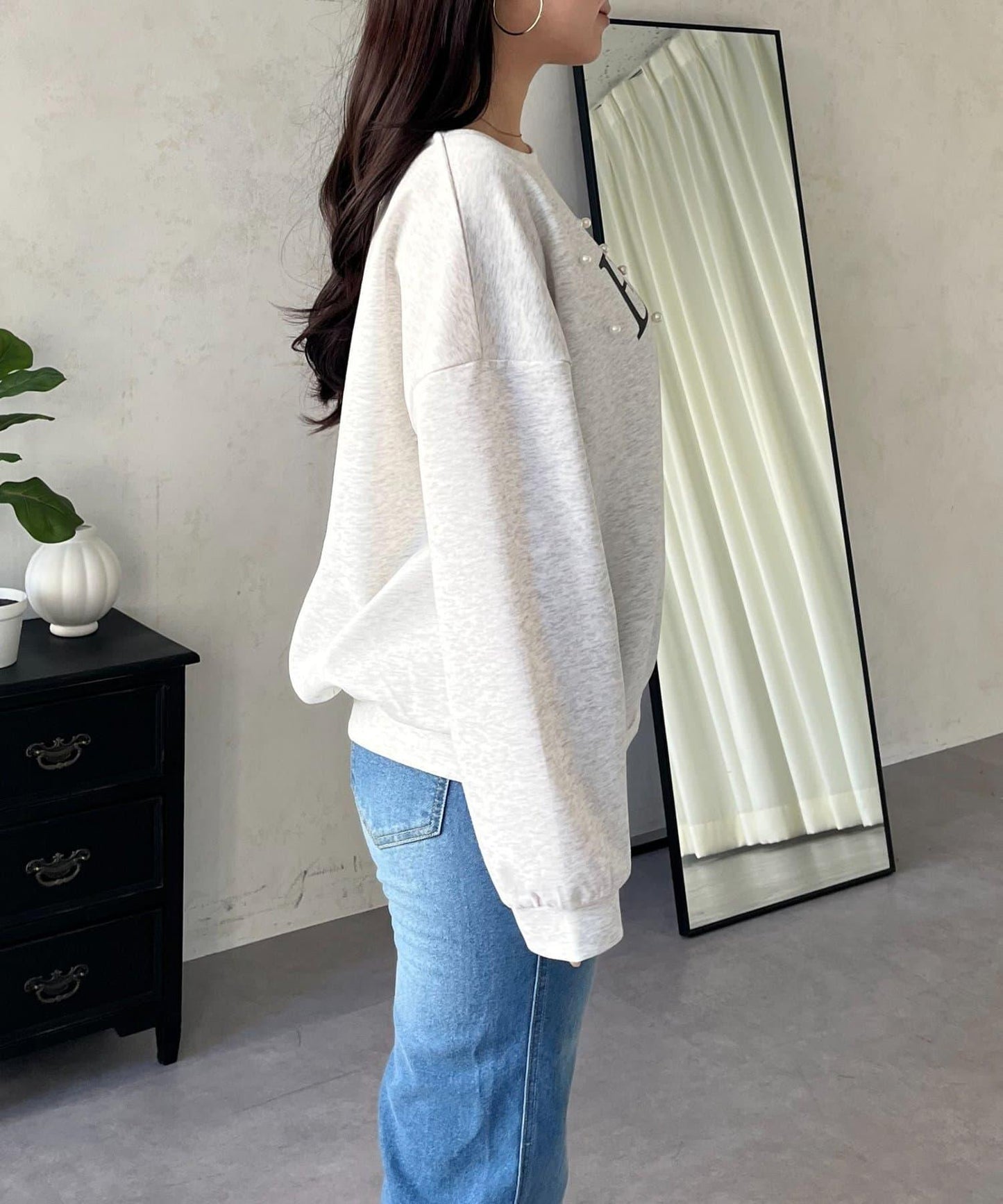 隨機珍珠Logo設計衛衣