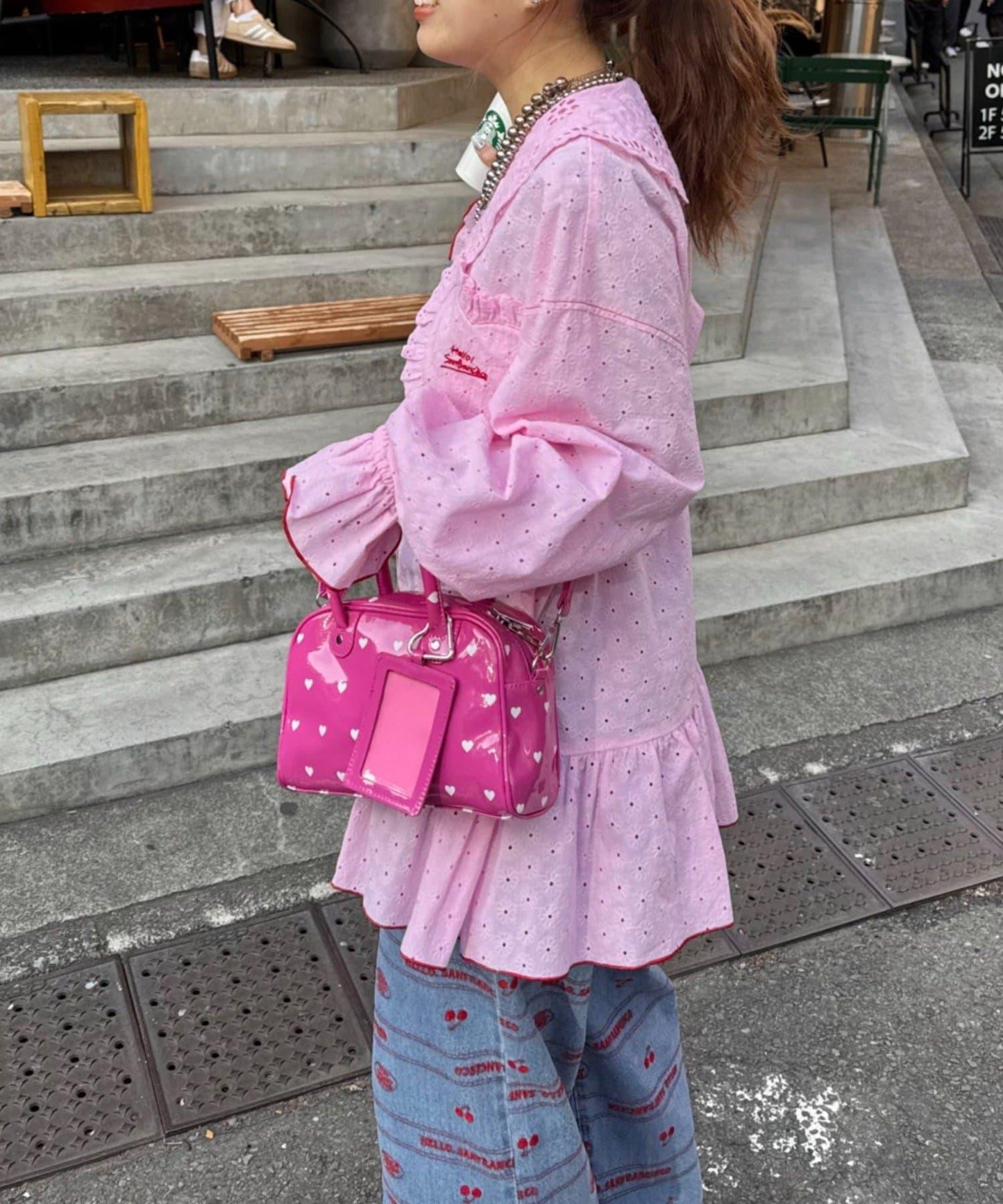 HELLO.SANFRANCISCO/ハローサンフランシスコ 荷葉邊蕾絲長款上衣