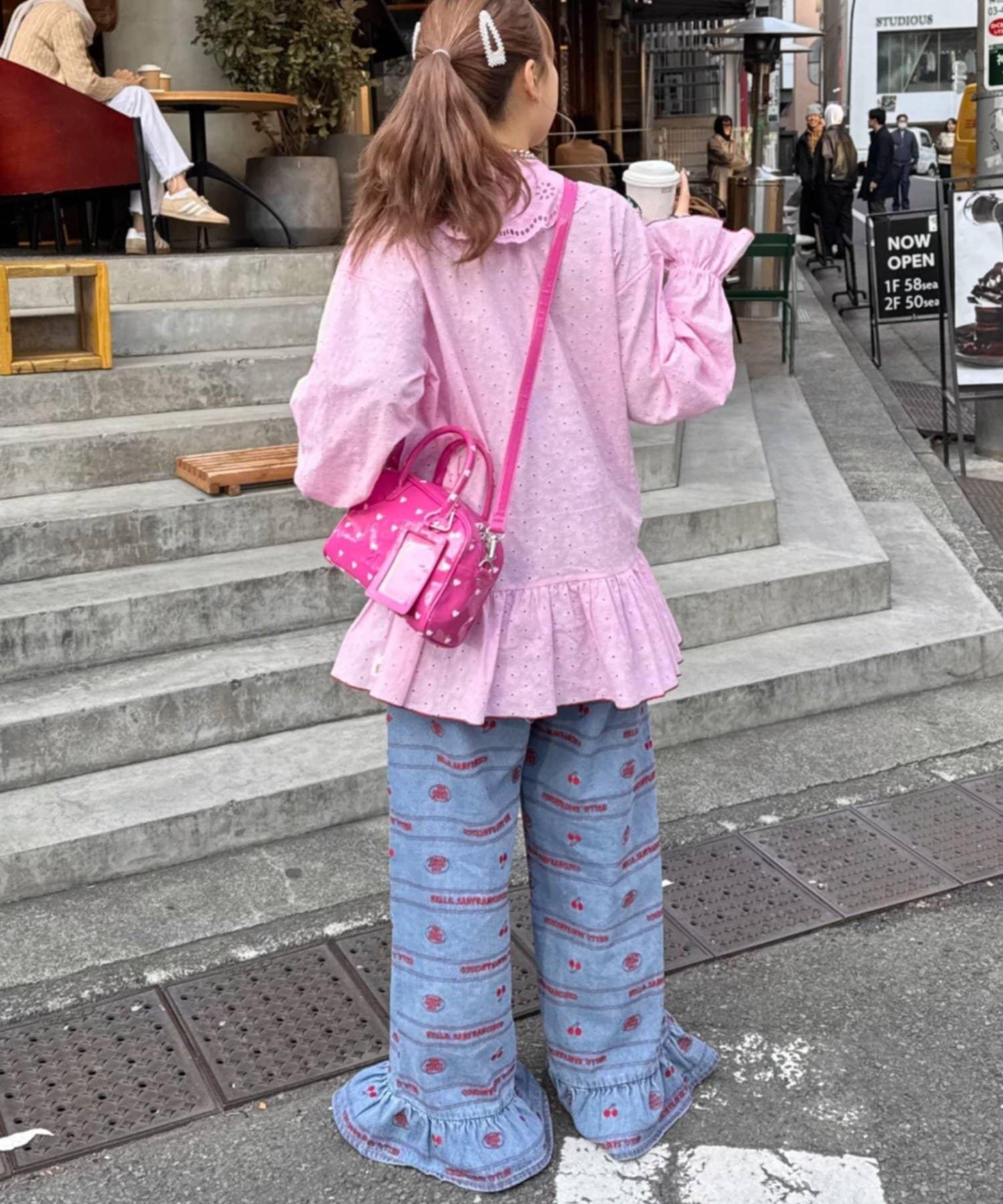 HELLO.SANFRANCISCO/ハローサンフランシスコ 荷葉邊蕾絲長款上衣