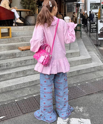 HELLO.SANFRANCISCO/ハローサンフランシスコ 荷葉邊蕾絲長款上衣