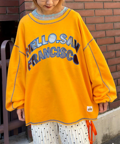 HELLO.SANFRANCISCO ハロサン 2WAY 鏤空衛衣