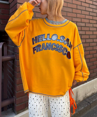 HELLO.SANFRANCISCO ハロサン 2WAY 鏤空衛衣