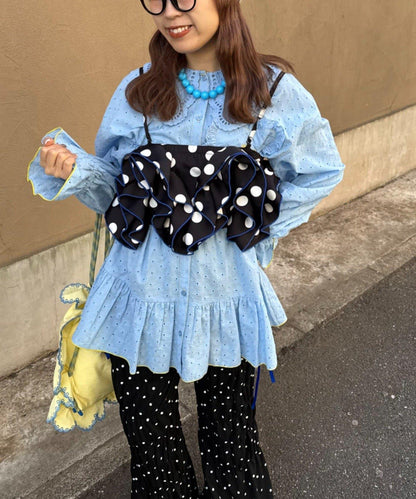 HELLO.SANFRANCISCO/ハローサンフランシスコ 荷葉邊蕾絲長款上衣