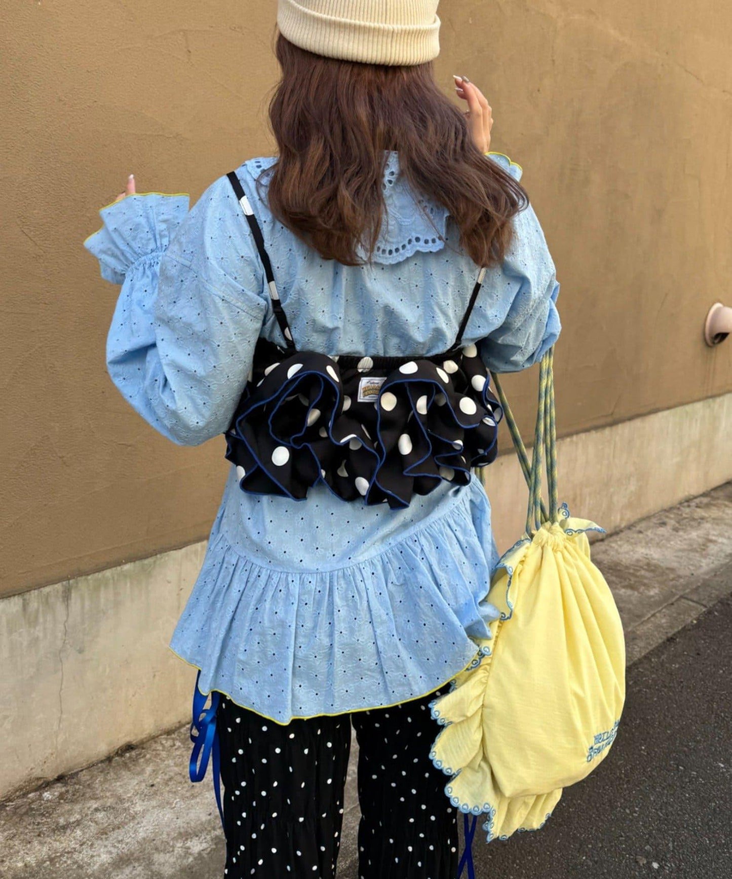 HELLO.SANFRANCISCO/ハローサンフランシスコ 荷葉邊蕾絲長款上衣