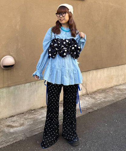 HELLO.SANFRANCISCO/ハローサンフランシスコ 荷葉邊蕾絲長款上衣