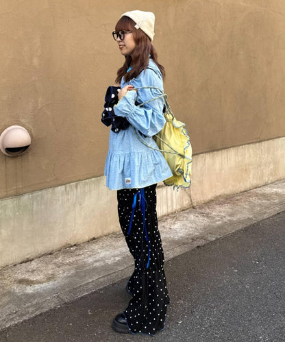 HELLO.SANFRANCISCO/ハローサンフランシスコ 荷葉邊蕾絲長款上衣