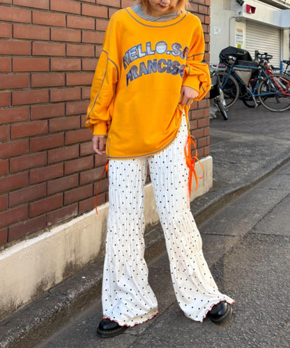 HELLO.SANFRANCISCO ハロサン 2WAY 鏤空衛衣