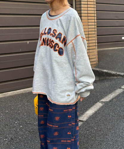 HELLO.SANFRANCISCO ハロサン 2WAY 鏤空衛衣