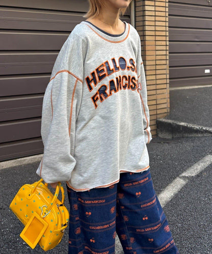 HELLO.SANFRANCISCO ハロサン 2WAY 鏤空衛衣