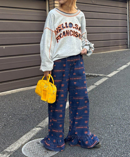 HELLO.SANFRANCISCO ハロサン 2WAY 鏤空衛衣