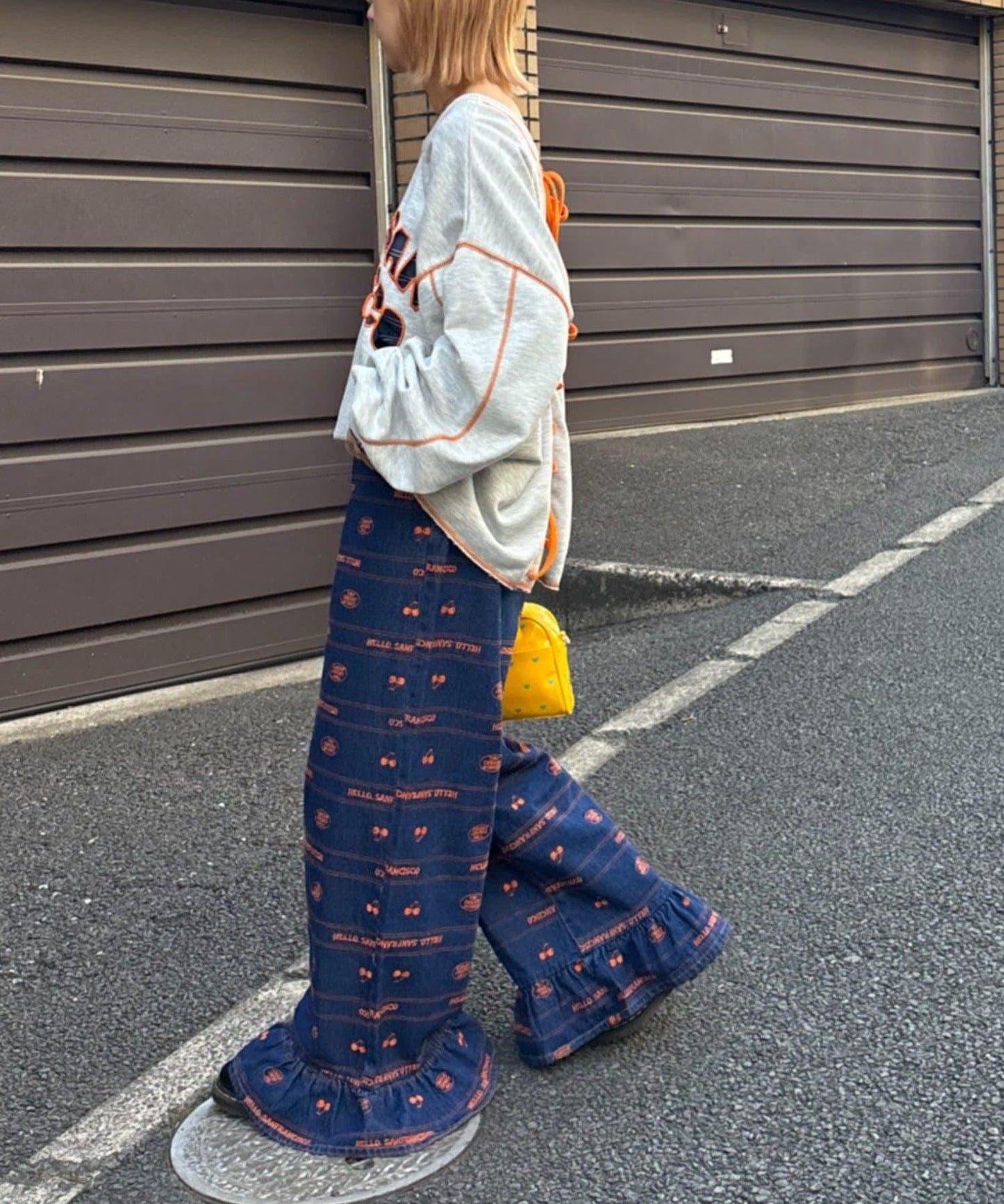 HELLO.SANFRANCISCO ハロサン 2WAY 鏤空衛衣