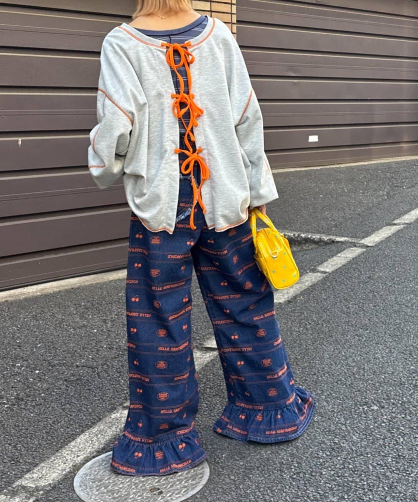 HELLO.SANFRANCISCO ハロサン 2WAY 鏤空衛衣