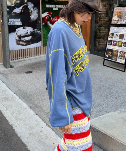 HELLO.SANFRANCISCO ハロサン 2WAY 鏤空衛衣