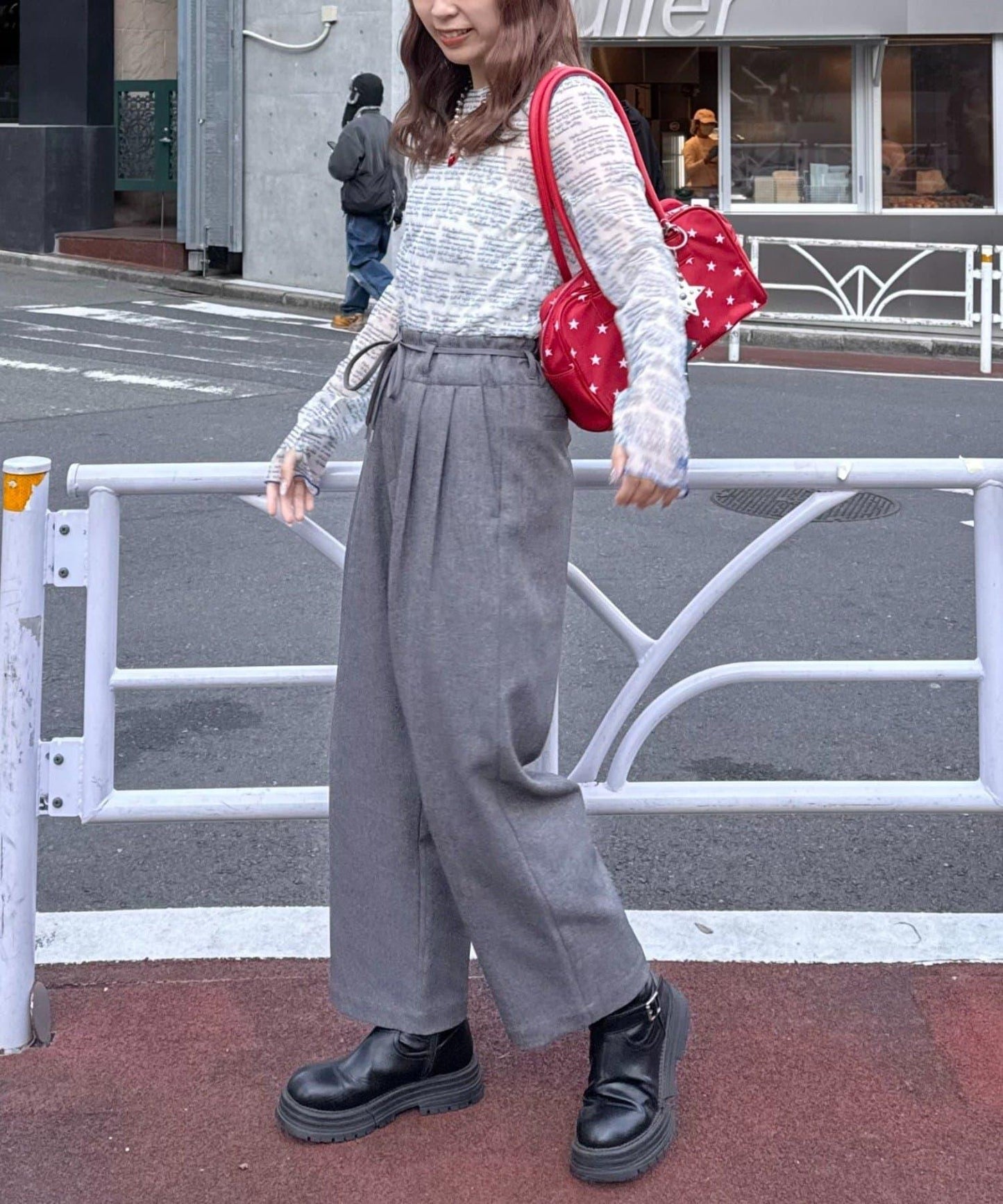 HELLO.SANFRANCISCO 透感文字印花T恤