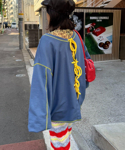 HELLO.SANFRANCISCO ハロサン 2WAY 鏤空衛衣