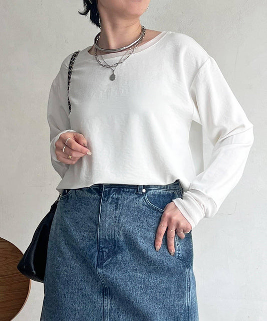 襯衫風 長款 TEE T恤