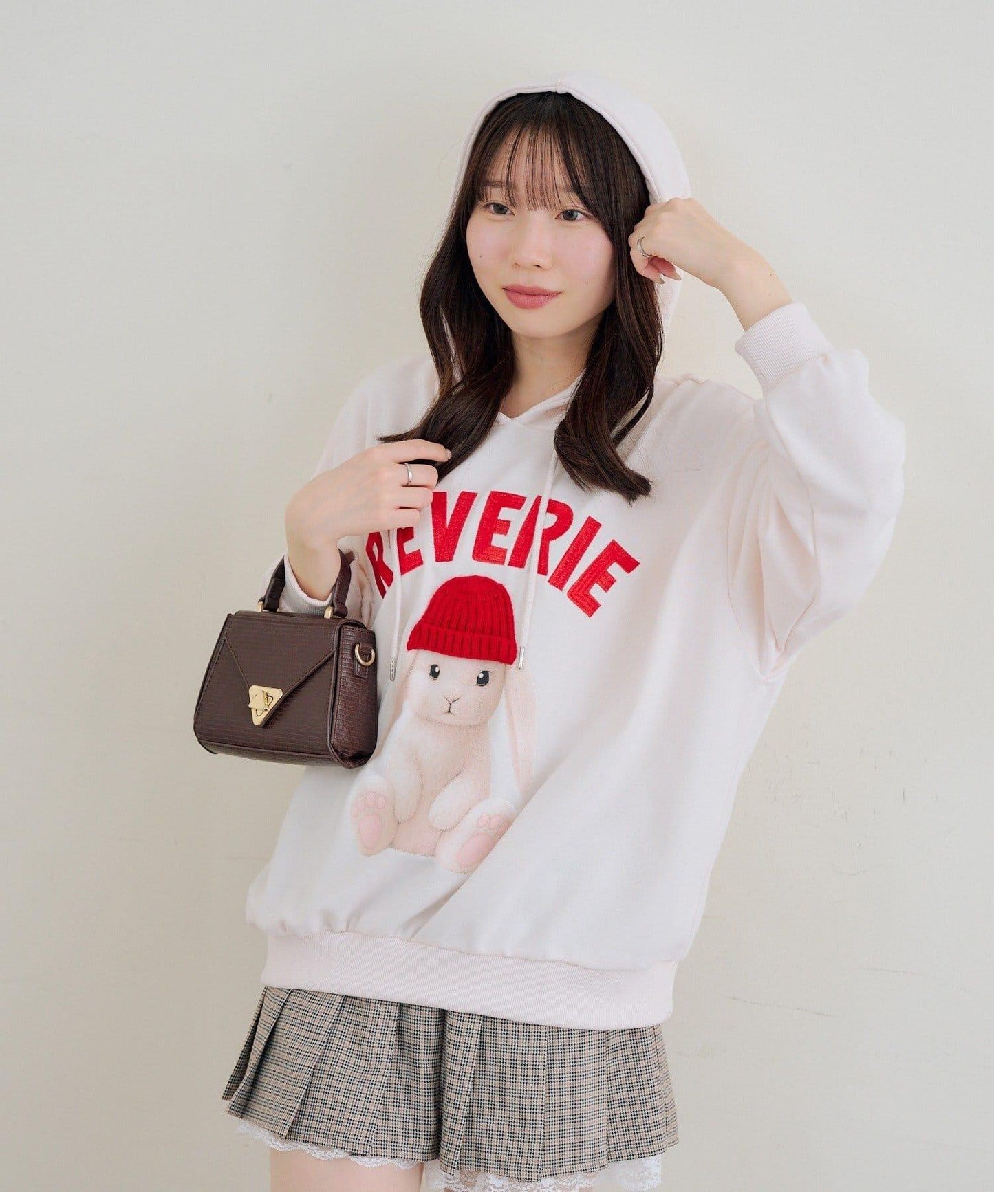 RMAF 戴針織帽兔子圖案連帽衛衣