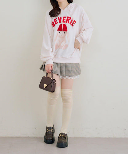 RMAF 戴針織帽兔子圖案連帽衛衣