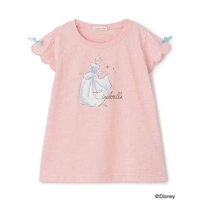 ディズニー（迪士尼） 速幹防曬不易變形 扇貝邊袖 轉印印花 T恤