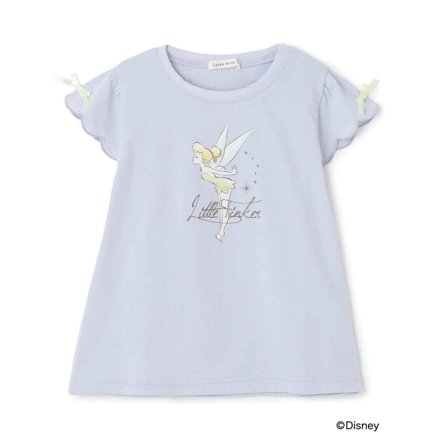 ディズニー（迪士尼） 速幹防曬不易變形 扇貝邊袖 轉印印花 T恤