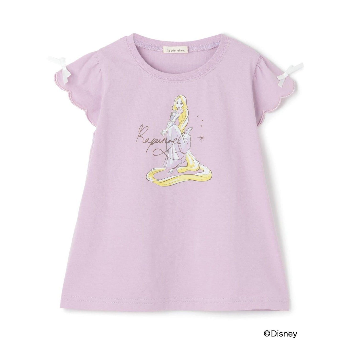 ディズニー（迪士尼） 速幹防曬不易變形 扇貝邊袖 轉印印花 T恤