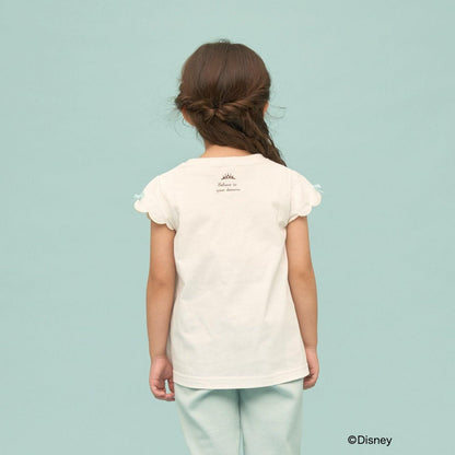 ディズニー（迪士尼） 速幹防曬不易變形 扇貝邊袖 轉印印花 T恤