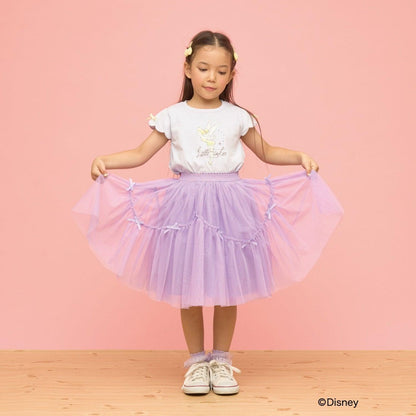 ディズニー（迪士尼） 速幹防曬不易變形 扇貝邊袖 轉印印花 T恤