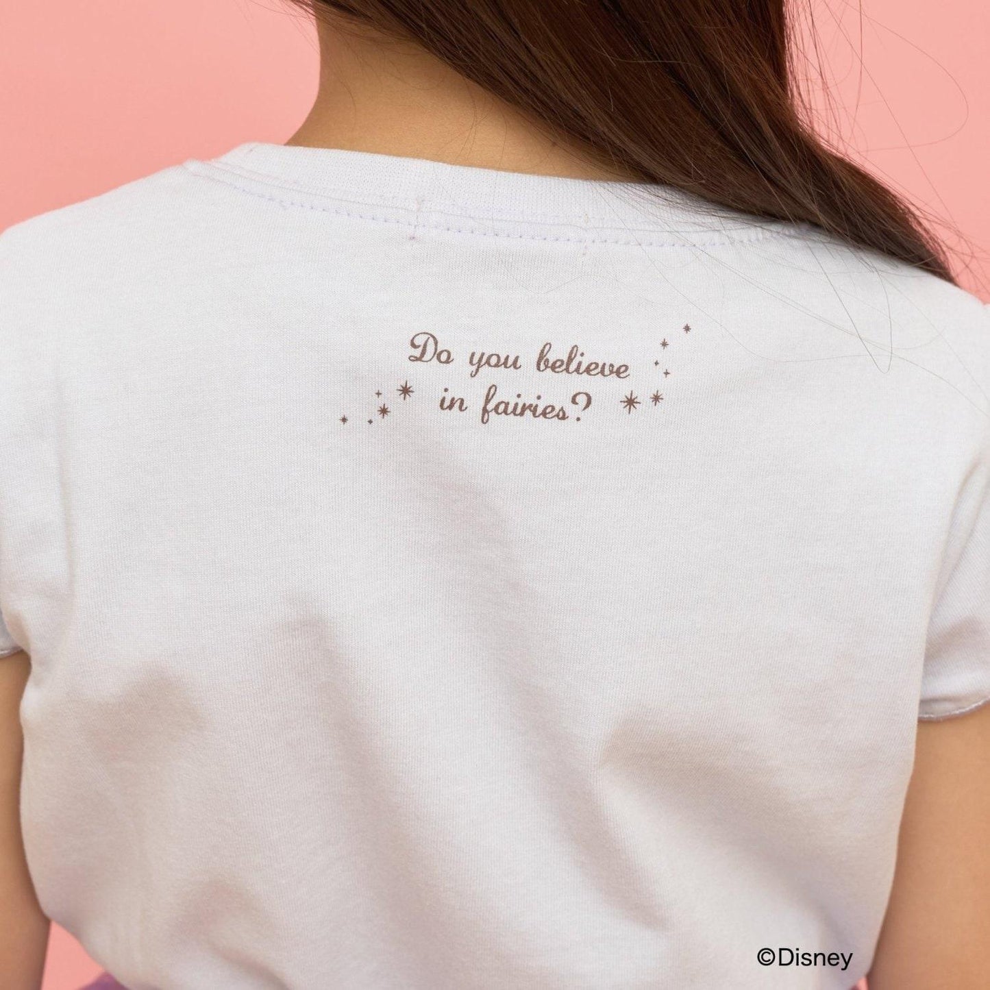 ディズニー（迪士尼） 速幹防曬不易變形 扇貝邊袖 轉印印花 T恤