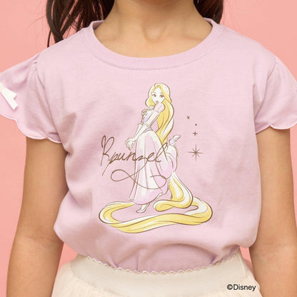 ディズニー（迪士尼） 速幹防曬不易變形 扇貝邊袖 轉印印花 T恤