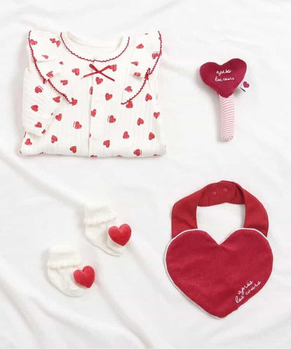 心形圖案 嬰兒圍嘴