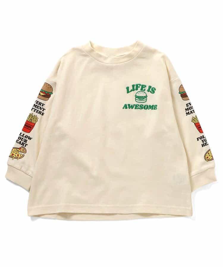 袖部裝飾 長袖T恤