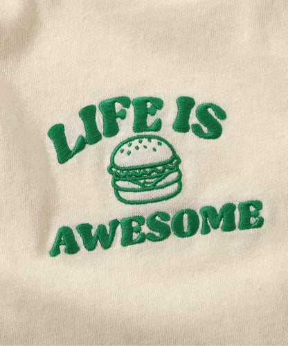 袖部裝飾 長袖T恤