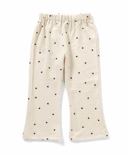 泡泡紋喇叭打底褲