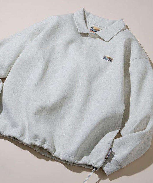 寬鬆版型 抽繩設計 單點logo 空氣層面料 POLO領衛衣