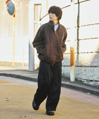 寬鬆版型 Harrington 牛仔夾克