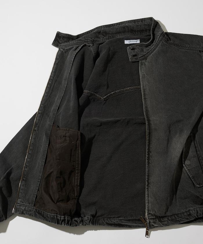 寬鬆版型 Harrington 牛仔夾克